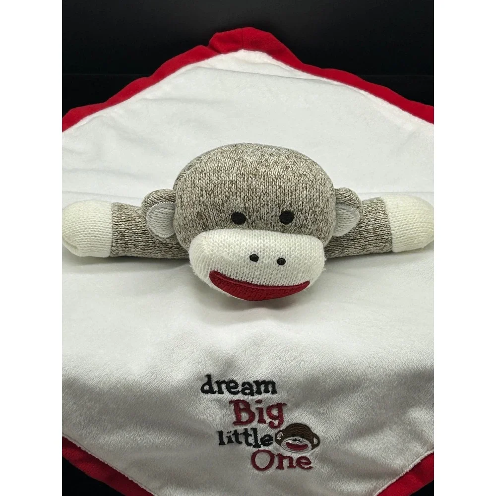 Baby Starters Sock Monkey Lovey Security Blanket Dream Big Little One A35165